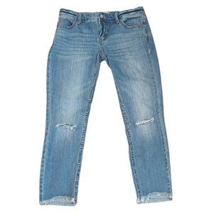 [Free People] Mid Rise Ankle Cut Off Jeans